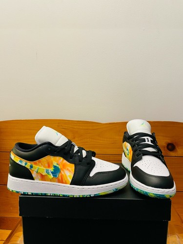 Nike Air Jordan 1 LOW SE (GS) Sz (5Y-7Y) Black/White Tie-Dye DJ6252-038 NEW  | eBay