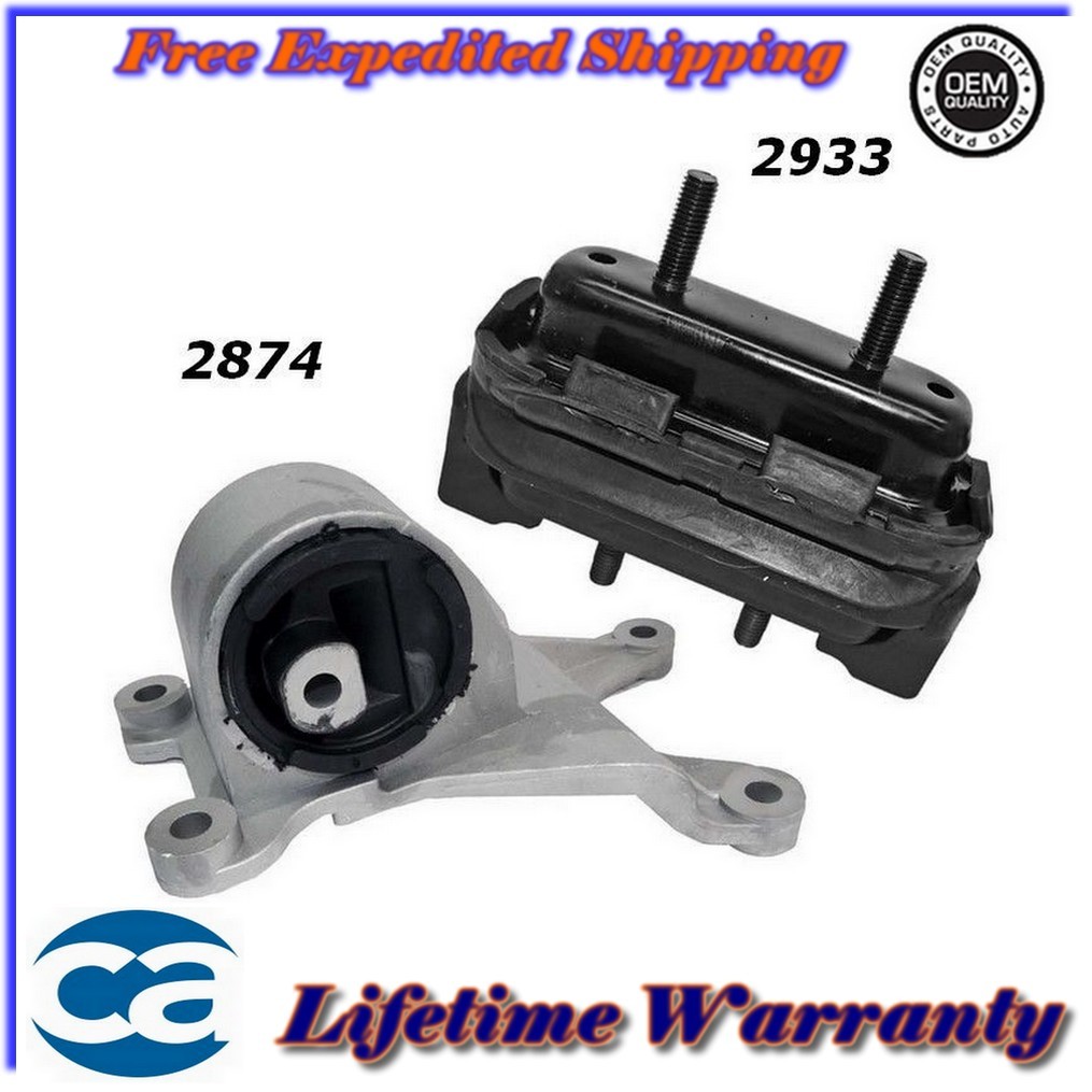 4-Piece Motor & Transmission Mount Set For 1999-2005 Pontiac Grand AM / Oldsmobile Alero (2.4L, 3.4L)