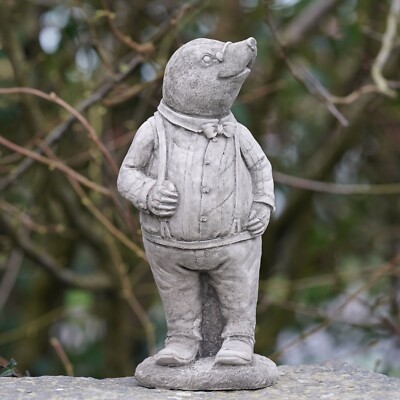 Mr Mole Stein Statue | Wind in den Weiden Tier Garten Ornament Outdoor Kröte