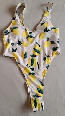 ZAFUL SWIM, One-piece, Size (6) Medium, Lemons Design