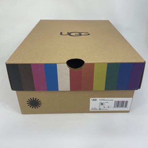 UGG W FLUFF YEAH SLIDE Slipper Cali Collage Women's 9 Pink Blue White Stripe - Picture 9 of 10