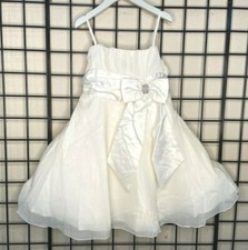 NWT NEW Donita Ivory Sparkle/Satin Party Dress 5/6Y Flower Girl Pageant Easter
