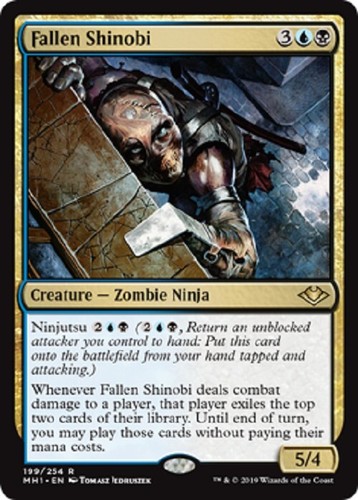 1x Fallen Shinobi NM Russian Modern Horizons MH1 NM - Magic EDH