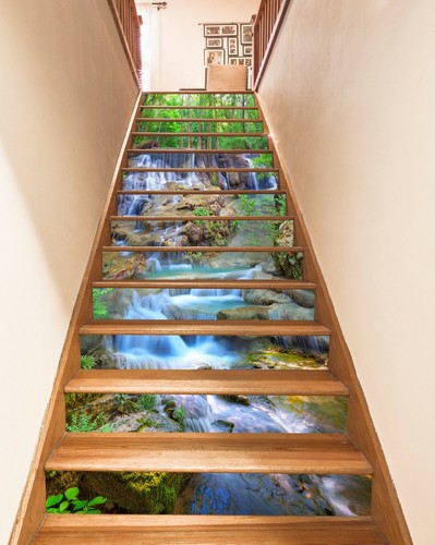 Elevadores de escaleras 3D Stone River NA252 decoración foto mural calcomanía papel tapiz Fay - Imagen 3 de 6