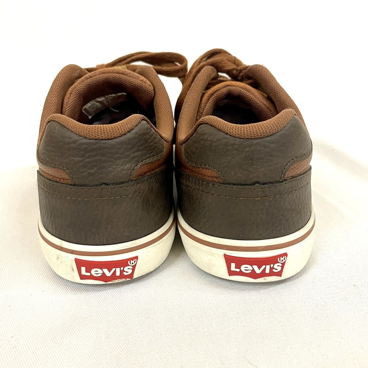 Levi's Men's Miles Tumbled WX Brown Leather Tennis Shoes 51930309H
