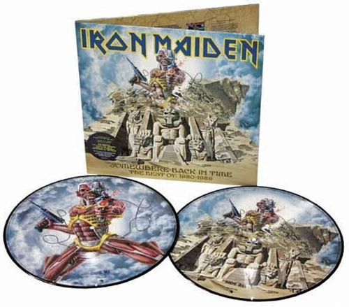 IRON MAIDEN LP x 2 Somewhere Back In Time PICTURE DISC x 2 Vinyl Best Of 1980-90