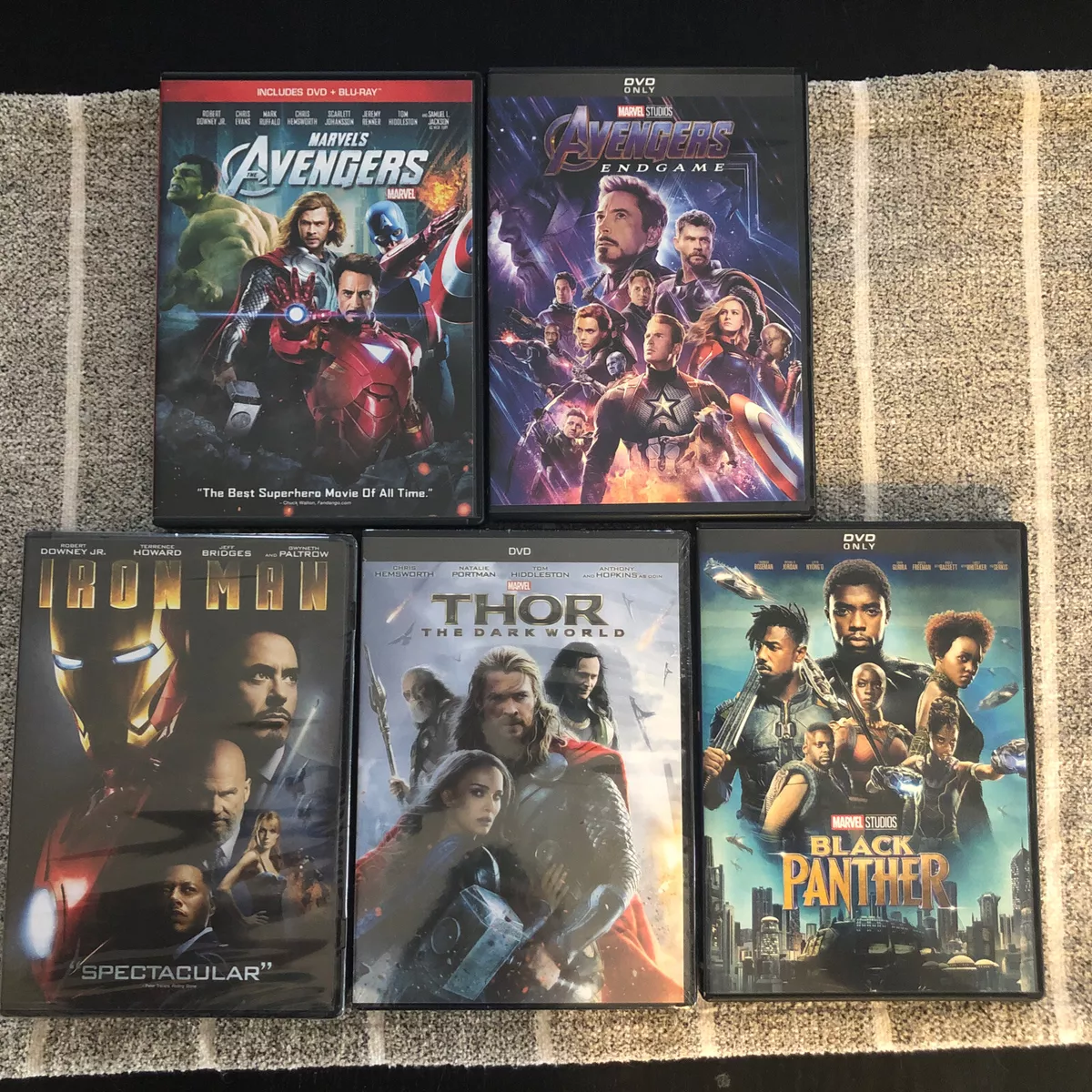 Marvel Cinematic Universe (MCU) Films - Lot of 5 DVDs SEE