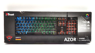 Trust Gaming GXT 835 Azor Gaming Tastatur LED-Farbmodi Anti-Ghosting