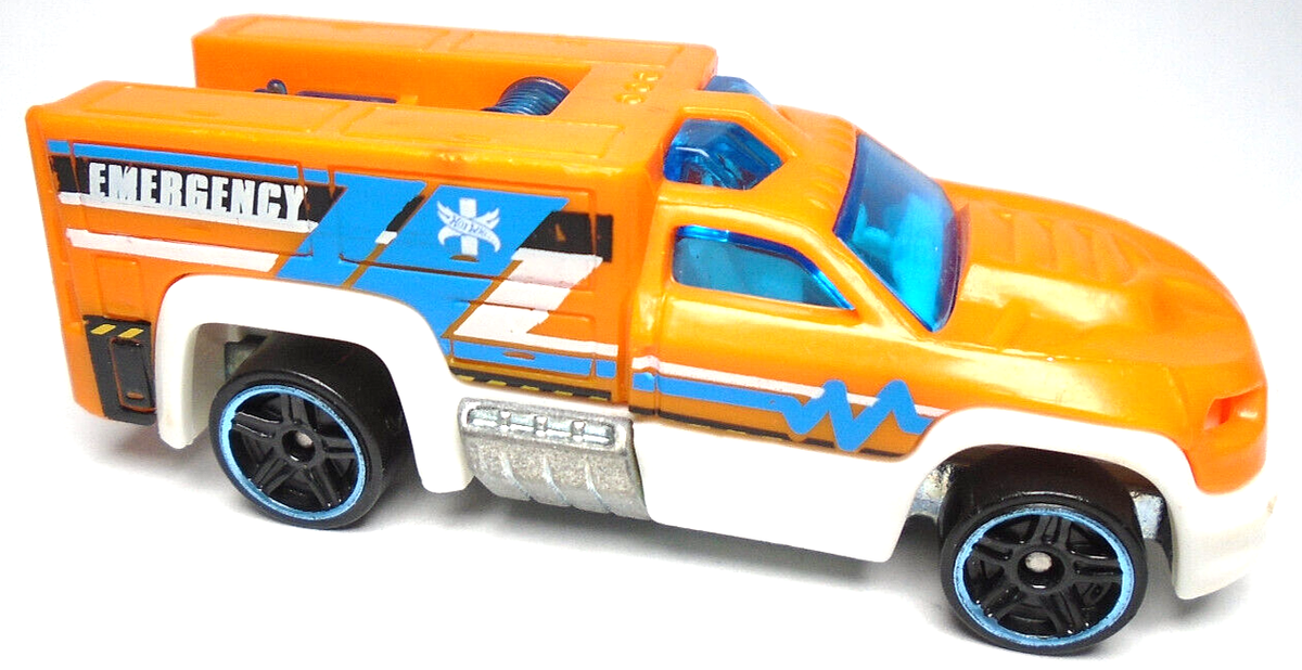 2012 HOT WHEELS RESCUE DUTY ORANGE 1:64 DIECAST 3