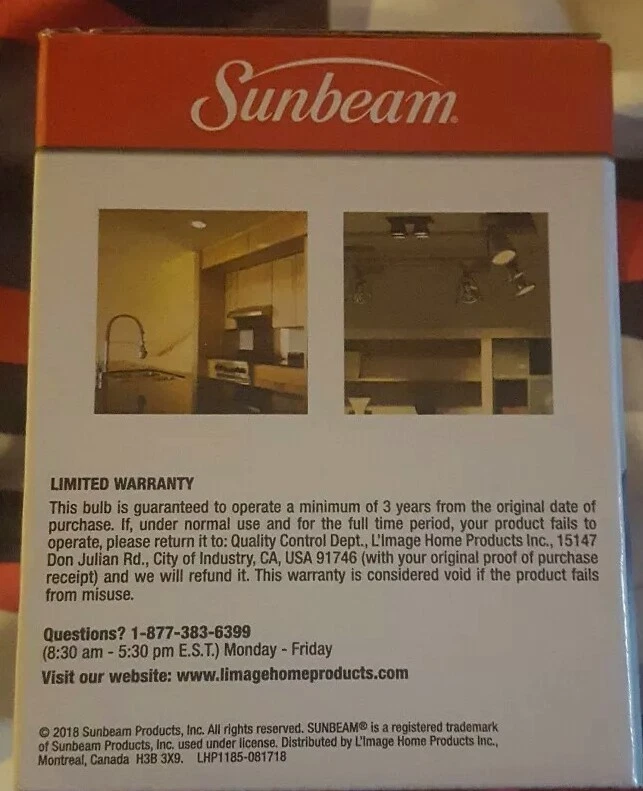 Sunbeam 65W LED Indoor/Outdoor Energy Saving Dimmable Flood Lights (2 PER BOX)  - Image 3 of 3