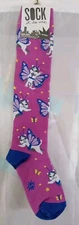 Sock It To Me Women's Funky Knee High Socks Pet Lovers, Catterfly