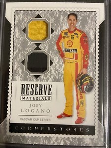 Joey Logano Race Used Dual Reserve Materials Cornerstone Card 