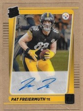 2021 Clearly Donruss Pat Freiermuth RC Auto Pittsburgh Steelers Penn State 
