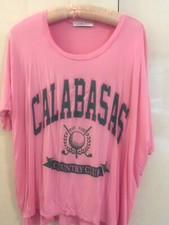 los angeles trading company Pink Calabasas Slouchy Tee MADE IN USA