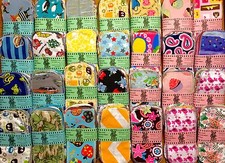 MamaBear Reusable Cloth Wipes Unpaper Set - Baker's Dozen, Prints Mix