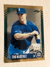 Seattle mariners Tino Martinez 1995 score gold rush parallel basebal card cscan