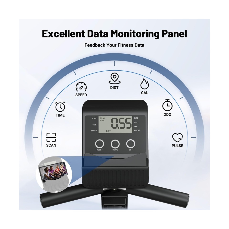 Caromix Recumbent Exercise Bike for Adults Seniors, Stationary Bike for