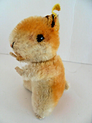 Steiff hamster Goldy IDs mohair stuffed animal made in Germany 2101