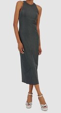 Kit & Sky Women's Junior's Black Metallic Bodycon Slip Dress Size S