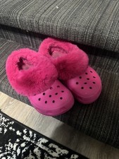 Crocs Classic Mammoth Clogs Fur Lined In Magenta Candy Pink Women s Sz 7