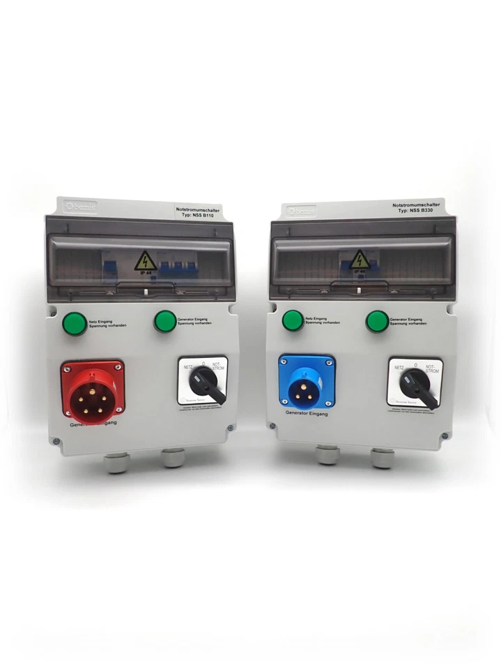 Notstromumschalter / Netzumschalter mit FI&LS für Stromaggregat CEE 16A/32A