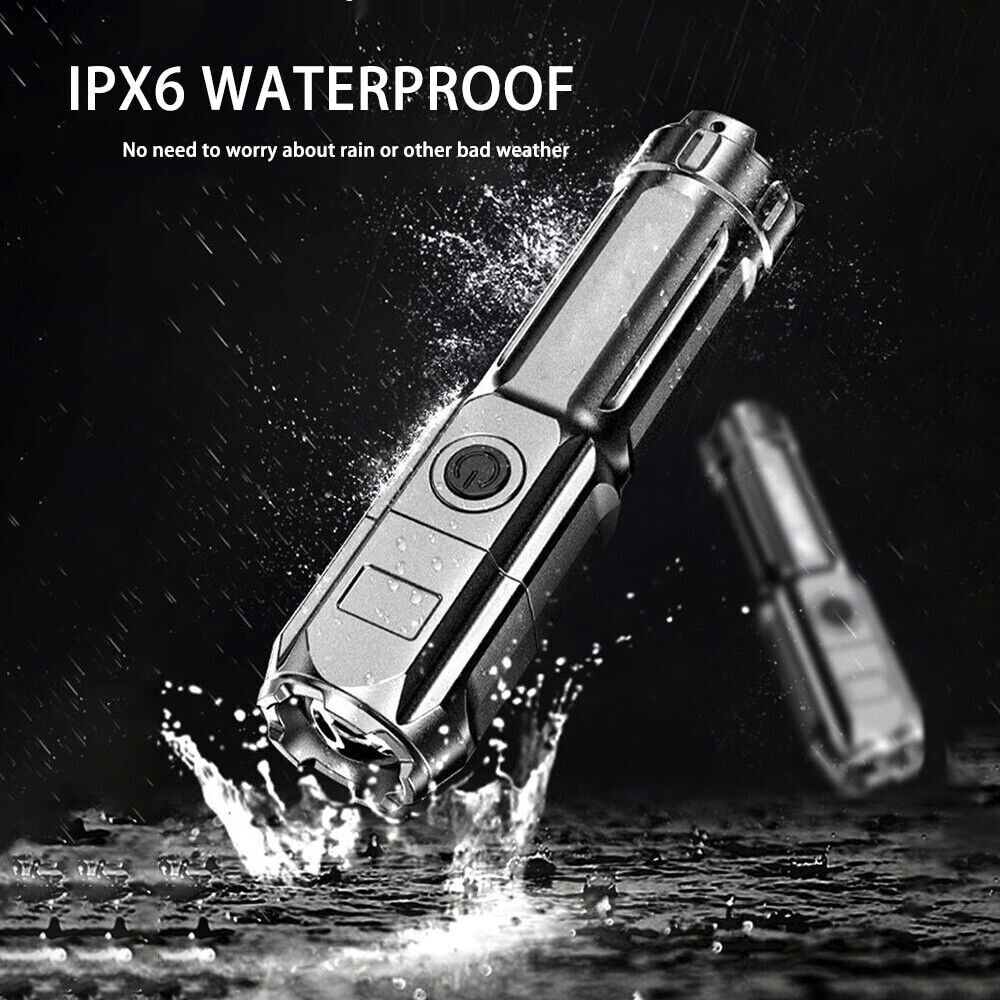 Multifunctional LED Strong Light Tactical Flashlight Rechargeable Super Bright - Picture 5 of 18