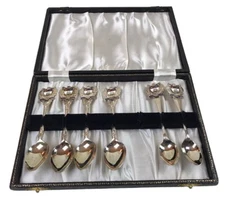 Antique EPNS Spoons Auckland NZ X 6 Spoons.