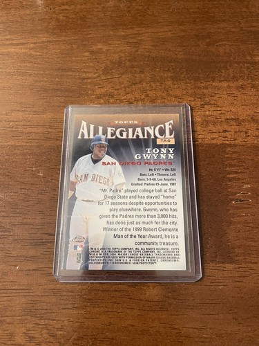 2000 Topps Chrome Allegiance #TA6 Tony Gwynn - NM-MT - 第 2/2 張圖片