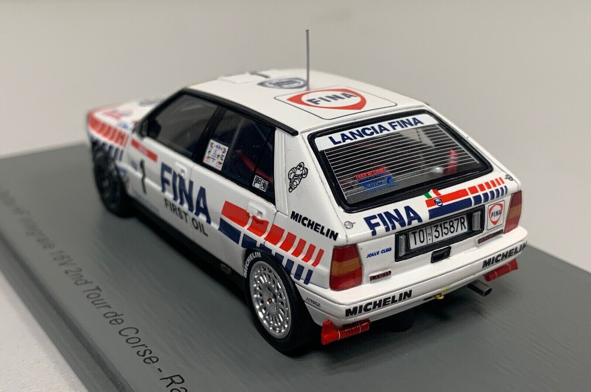 Spark 1:43 Model Car Rally Lancia Delta HF Tour De Corse 1991