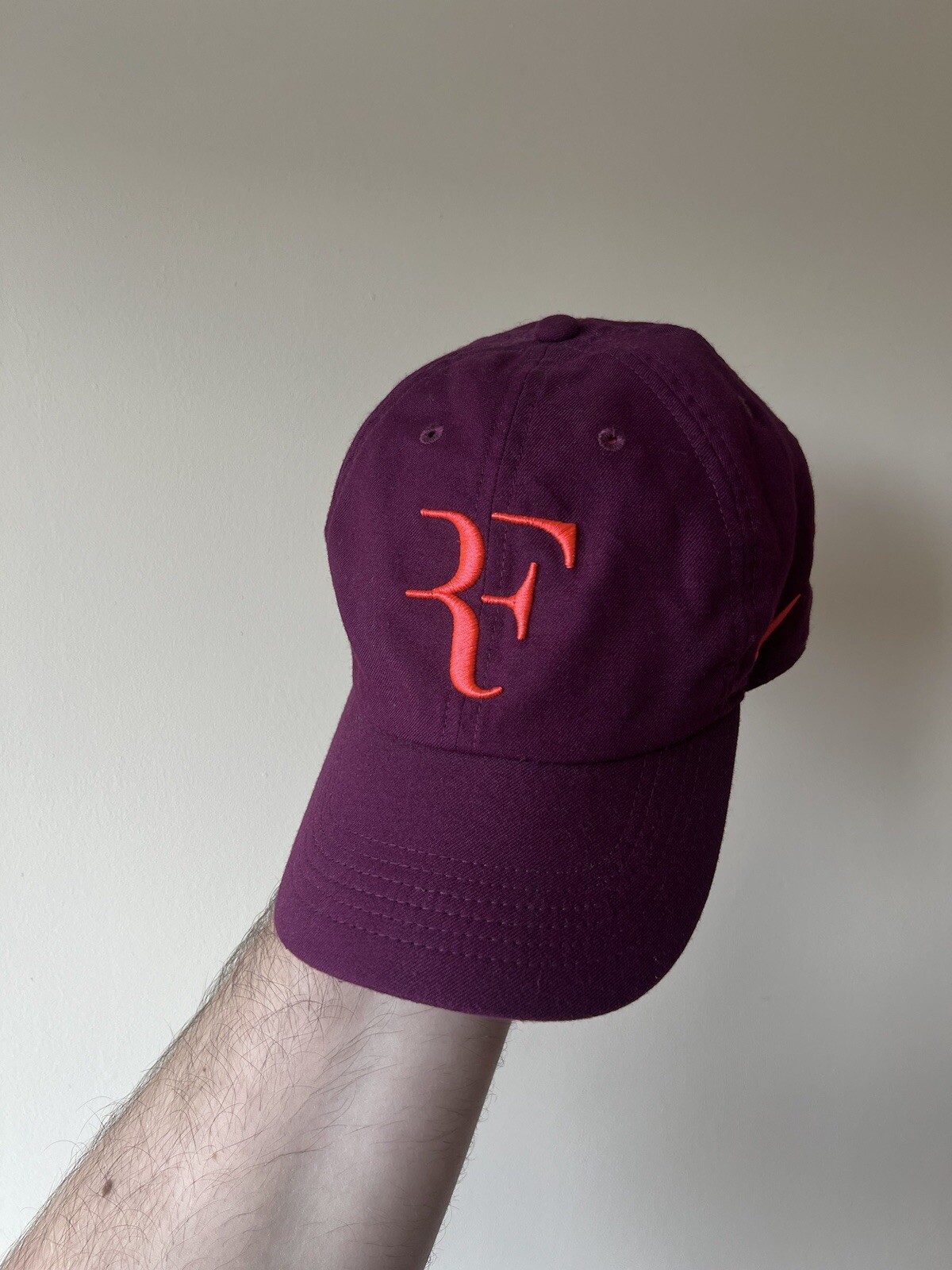 Nike RF Aerobill Heritage 86 Cap Tennis Hat Dri-Fit AH6985-609 OS Adult Bordeaux image 5