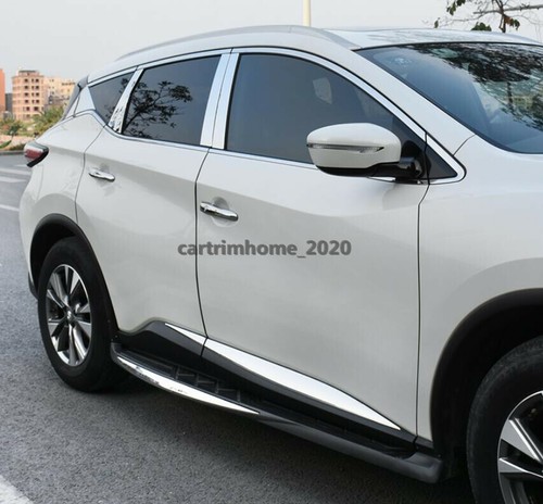For Nissan Murano 2015-22 Stainless Car Window Pillar Posts Triangle Cover Trim - Picture 6 of 8