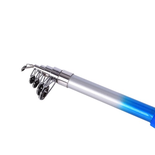 2.1M Portable Telescopic Fishing Rod Fiberglass Fishing Pole Travel Sea F5D2 - Picture 4 of 11