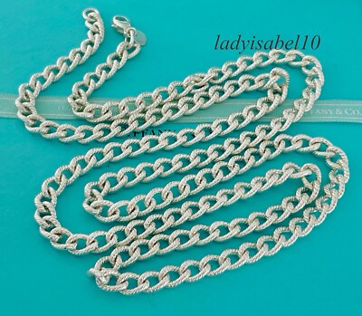 Rare Tiffany Mens Chains Tiffany Men's Textured Twist Necklace