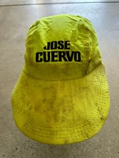 Vintage M & B Headwear Jose Cuervo Tequila Neon Yellow Snapback Cap Made in USA