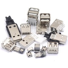 A B Typen Micro USB Buchse Stecker Lötbuchse...