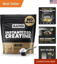 Gains in Bulk Instantized Creatine Monohydrate Unflavored Powder