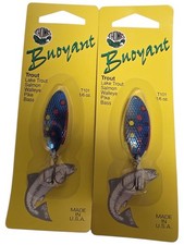 LOT OF 2- Thomas Buoyant 1/6oz Lures SILVER/BLUE NEW OLD STOCK NOS MADE IN USA