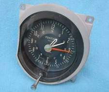 1964-67 Pontiac Gto Lemans Rally Clock - Rebuilt - Serviced - Working Original