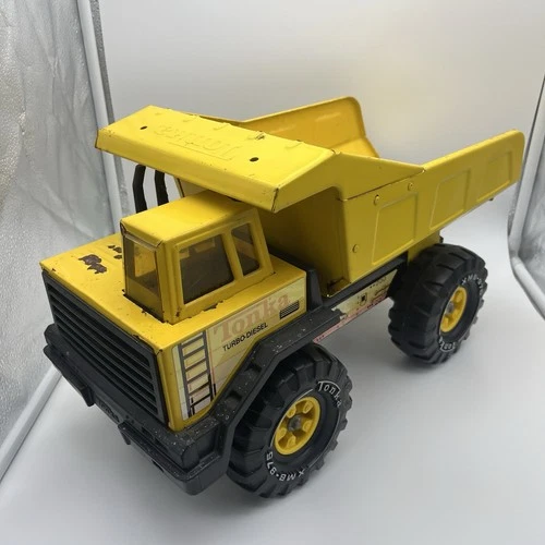 Metal Vintage Tonka Truck Turbo Diesel Antique Toy Dump Truck