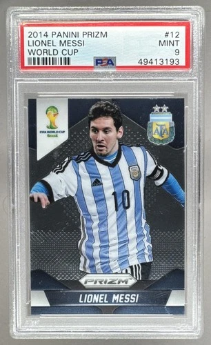 49413193 Lionel Messi 2014 Panini Prizm FIFA World Cup Brazil #12 PSA 9