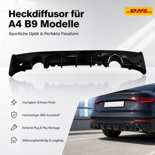 Sportstyle Diffusor Hinten Schwarz f�r BMW 2er F22 F23 Heckdiffusor Duplex