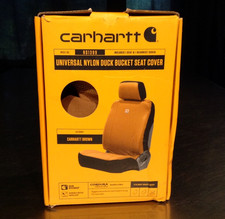 Carhartt Universal Nylon Duck Bucket Seat Cover Waterproof Brown Truck Suv Carhartt Universal Nylon Duck Bucket Seat Cover Waterproof Brown Truck Suv