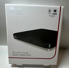 LG Ultra Slim Portable External DVD Writer Disc Drive Burner SP80NB80 New Sealed