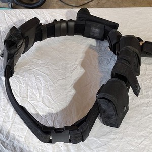 Sure-Fire 6 Nylon Duty Belt with Holster, Pouches, Flashlight Holder