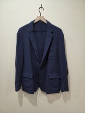 Suéter Abrigo Deportivo Ralph Lauren Etiqueta Púrpura 100% Cachemira Tejido Cesta 46R Nuevo sin Etiquetas