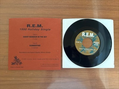 R.E.M. REM- 1990 7  Holiday Single Fan Club 45 Vinyl Record - NM/VG+