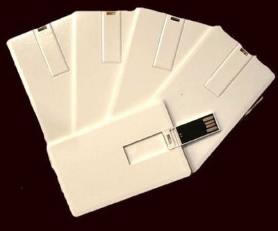 5 Pieces Blank Business Cards USB 1GB Flash Drives each card (5 GB of memory)