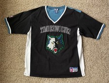 1996–97 Champion NBA Minnesota Timberwolves Shooting Shirt Vintage XL