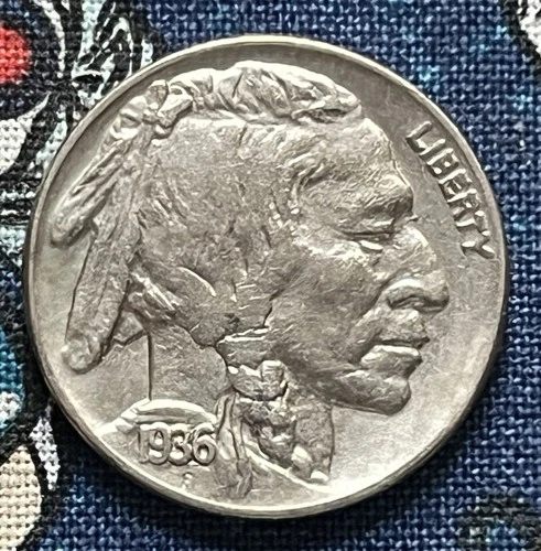1936-P Buffalo Nickel Uncirculated Full Horn Free S&H