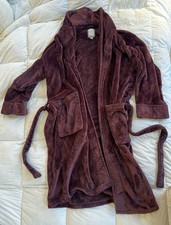 Daniel Buchler New York Burgundy Plush Men's Robe Size L/XL